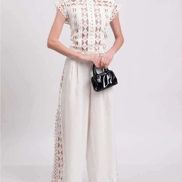 Zimmermann Moncur White Linen Jumpsuit - Picture 3 of 9